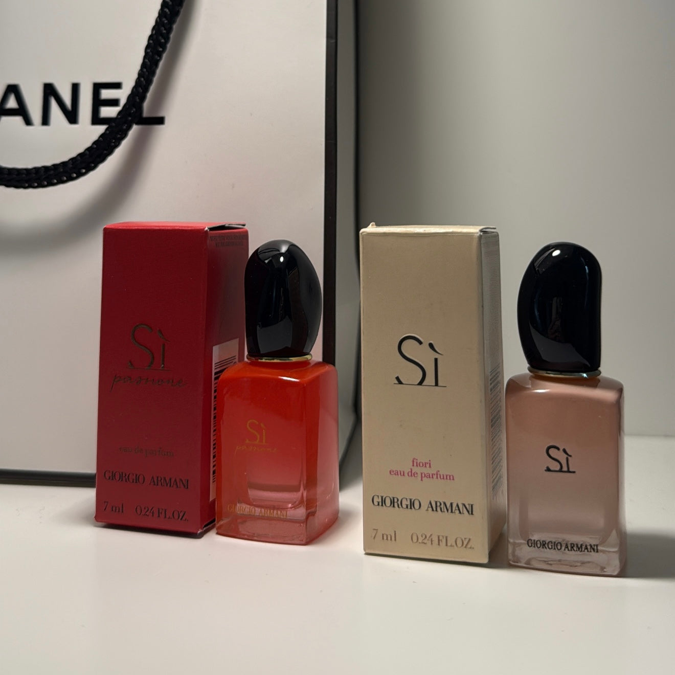 armani si flori + armani si passione duo (7ml each)