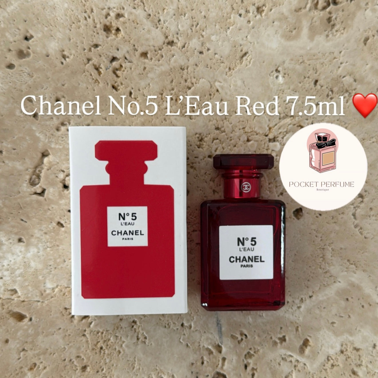 Chanel No.5 L’Eau Red 7.5ml ❤️