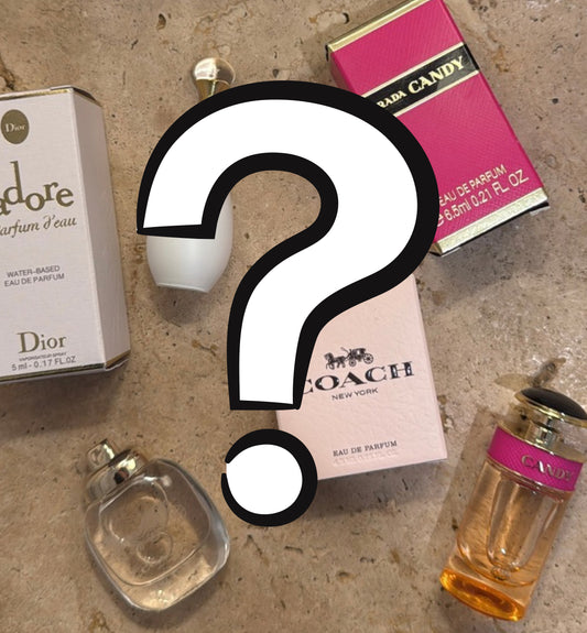 6× Mystery Designer Mini Perfume Bundle – 5ml to 15ml